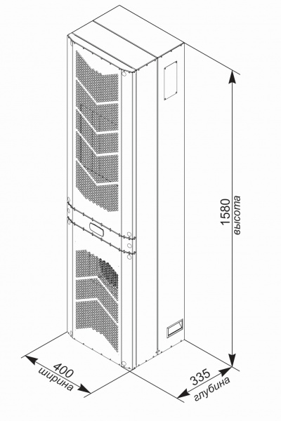 Кондиционер для шкафа настенный нержавеющая сталь UNISPLIT MHW-325E(1)SS